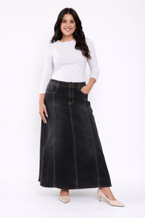 חצאית ג'ינס מקסי