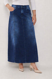 חצאית ג'ינס מקסי