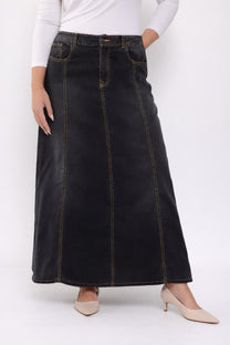 חצאית ג'ינס מקסי