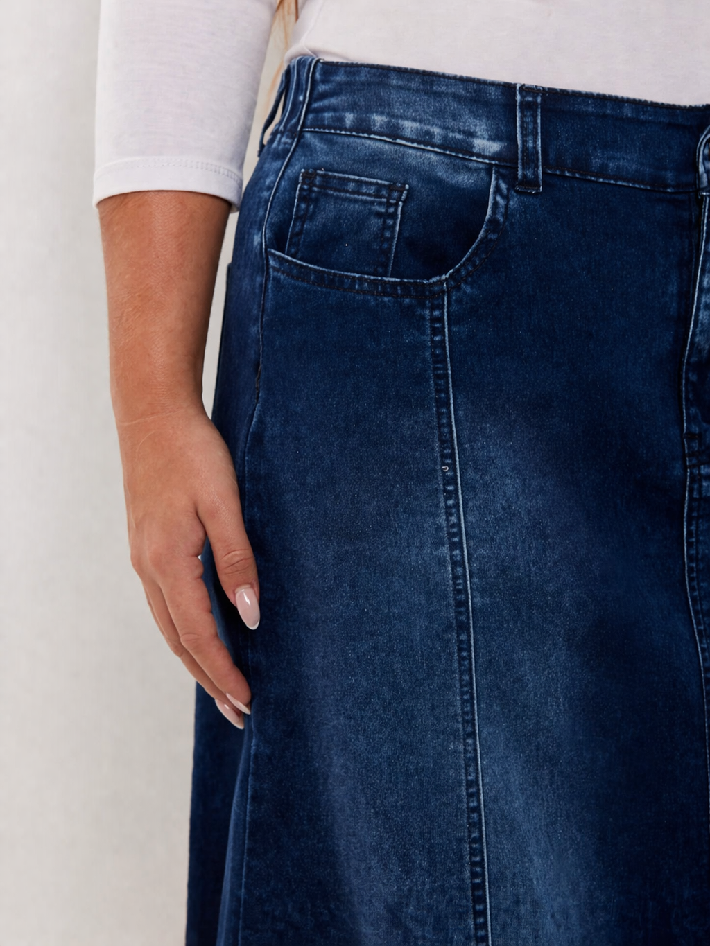 חצאית ג'ינס מקסי