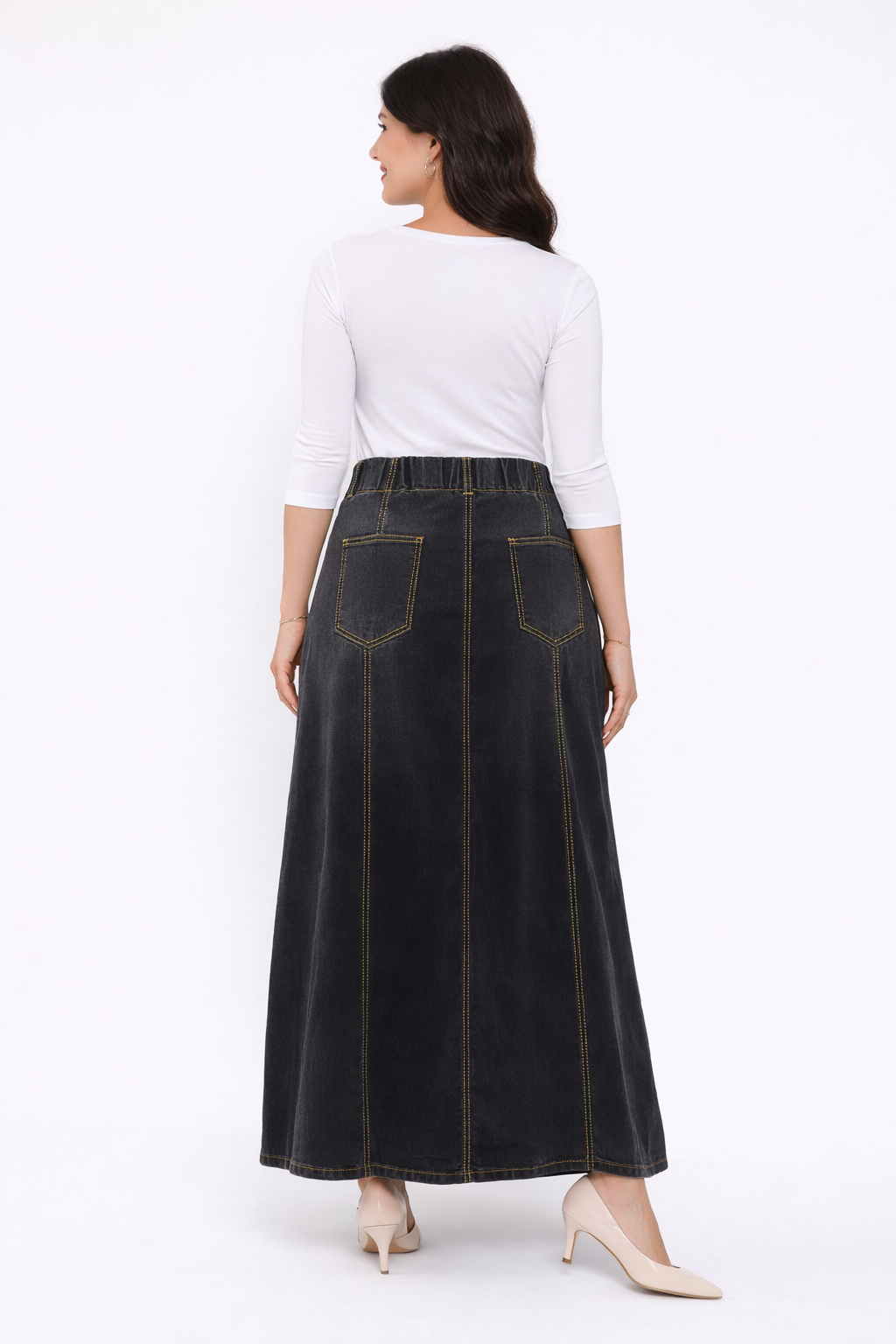 חצאית ג'ינס מקסי