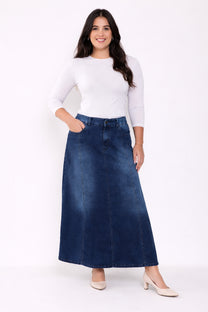 חצאית ג'ינס מקסי