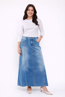 חצאית ג'ינס מקסי